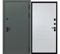 Дверь DIVA 61 2050x960 мм Правая Олива Софт - Н13 Белый софт УТ-00076838