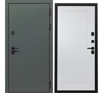 Дверь DIVA 61 2050x960 мм Правая Олива Софт - Н10 Белый софт УТ-00076823