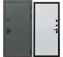 Дверь DIVA 61 2050x960 мм Правая Олива Софт - Д11 Белый софт УТ-00076810