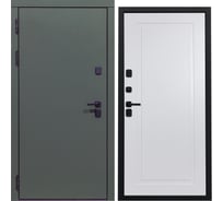 Дверь DIVA 61 2050x960 мм Левая Олива Софт - Н10 Белый софт УТ-00076822