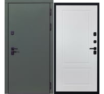 Дверь DIVA 61 2050x860 мм Правая Олива Софт - Н7 Белый софт УТ-00076902