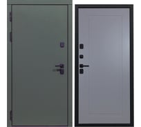 Дверь DIVA 61 2050x860 мм Левая Олива Софт - Н10 Силк Маус УТ-00076826