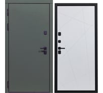 Дверь DIVA 61 2050x860 мм Левая Олива Софт - Д11 Белый софт УТ-00076807