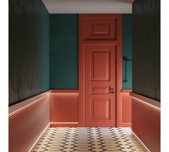 Панель стеновая Decor-Dizayn "Грани" ударопрочная, влагостойкая, под покраску 240x13x3000 мм DD912 (3m)