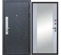 Дверь DIVA МХ-26 зеркало 2050x960 мм Правая Гранит лава оникс - Д15 Силк маус УТ-00077966