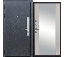 Дверь DIVA МХ-26 зеркало 2050x960 мм Левая Гранит лава оникс - Д15 Сандал белый УТ-00077961
