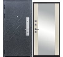 Дверь DIVA МХ-26 зеркало 2050x860 мм Левая Гранит лава оникс - Д15 Софт шампань УТ-00077967