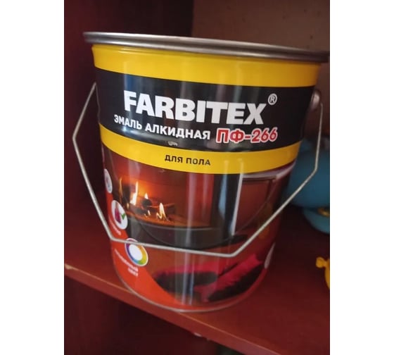 Алкидная эмаль FARBITEX ПФ-266 светлый орех, 5 кг 4300011428