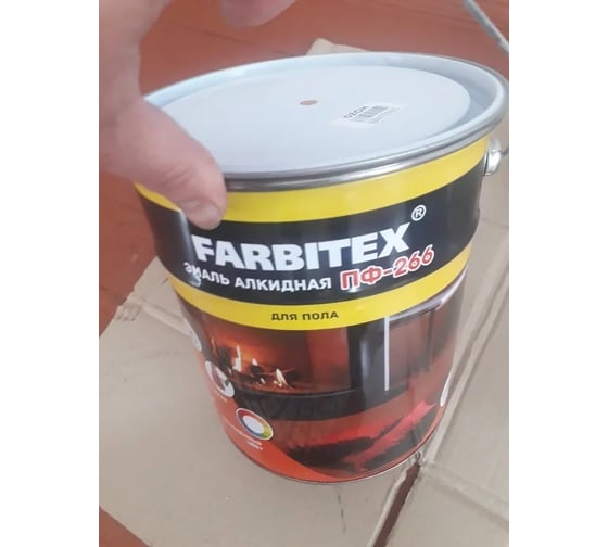 Алкидная эмаль FARBITEX ПФ-266 светлый орех, 5 кг 4300011428