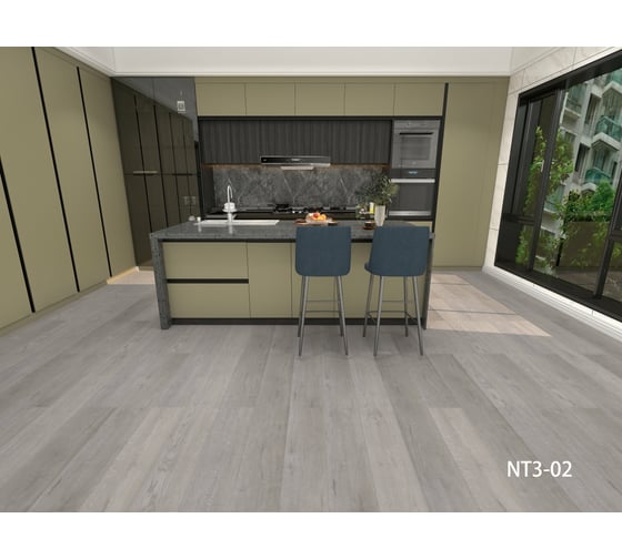 Кварц-виниловый ламинат Aspenfloor Natural Touch SPC 43 класс, 5.5 мм, с интегрированной подложкой IXPE, NT3-02 Дуб Атланта, 4V, 1220x184x5.5 мм, толщина защитного слоя 0.5 мм, 10 шт., площадь упаковки 2.245 кв. м 4680427066337 1
