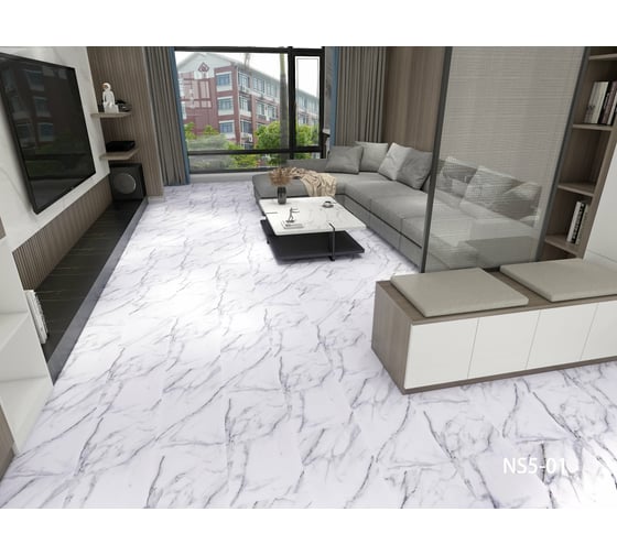 Кварц - виниловый ламинат Aspenfloor Natural Stone SPC 43 класс, 4 мм, NS5-01 Тадж-Махал, 610x305x4 мм, толщина защитного слоя 0.5 мм, 10 шт., площадь упаковки 1.861 кв. м 4680427066450