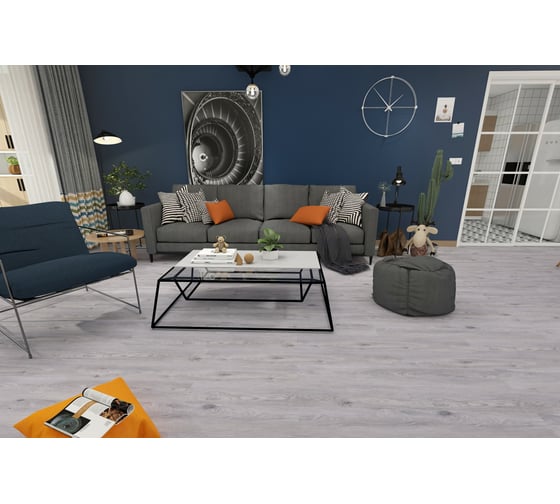 Кварц-виниловый ламинат Aspenfloor Trend SPC 43 класс, 4 мм TR2-01 Дуб Гамбург, 4V, 1220x184x4 мм, толщина защитного слоя 0.5 мм, 10 шт., площадь упаковки 2.245 кв. м 4680427066252 1