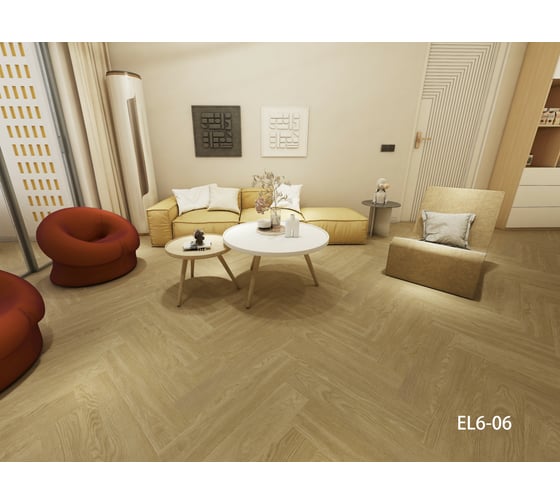 Кварц-виниловый ламинат Aspenfloor Elegant SPC 43 класс, 5 мм, EL6-06 Дуб Эдинбург, 4V, 640x128x5 мм, толщина защитного слоя 0.3 мм, 16 шт., площадь упаковки 1.311 кв. м 4680427075810