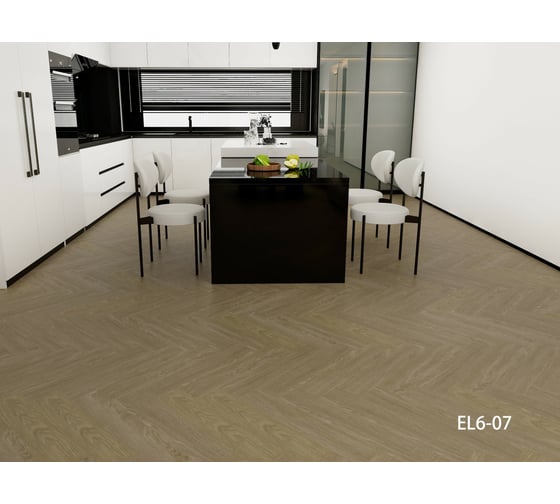 Кварц-виниловый ламинат Aspenfloor Elegant SPC 43 класс, 5 мм, EL6-07 Дуб Кембридж, 4V, 640x128x5 мм, толщина защитного слоя 0.3 мм, 16 шт., площадь упаковки 1.311 кв. м 4680427075827