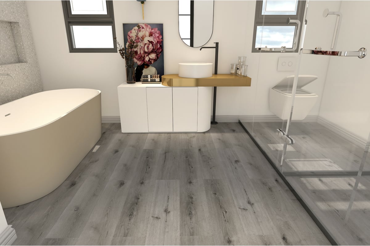 Кварц-виниловый ламинат Aspenfloor Natural Touch SPC 43 класс, 5.5 мм, с  интегрированной подложкой IXPE, NT3-05 Дуб Каньон, 4V, 1220x184x5.5 мм,  толщина защитного слоя 0.5 мм, 10 шт., площадь упаковки 2.245 кв. м