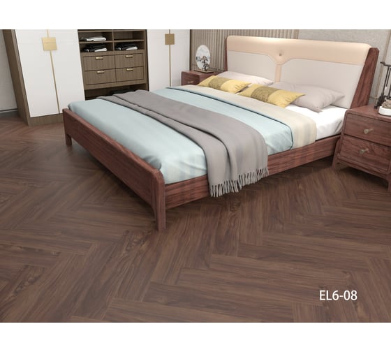 Кварц-виниловый ламинат Aspenfloor Elegant SPC 43 класс, 5 мм, EL6-08 Дуб Оксфорд, 4V, 640x128x5 мм, толщина защитного слоя 0.3 мм, 16 шт., площадь упаковки 1.311 кв. м 4680427075834