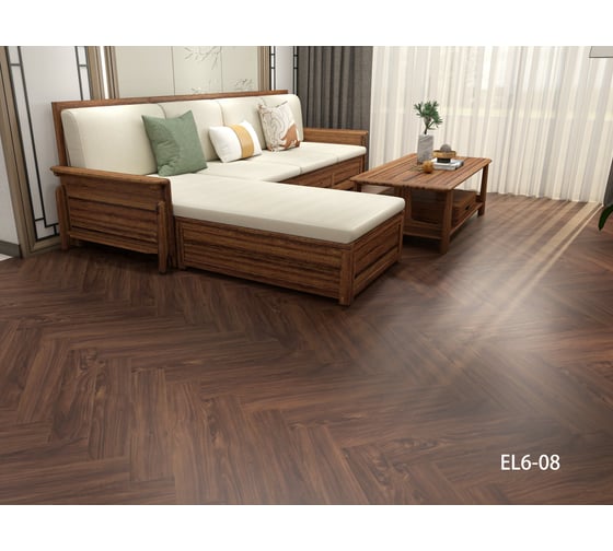 Кварц-виниловый ламинат Aspenfloor Elegant SPC 43 класс, 5 мм, EL6-08 Дуб Оксфорд, 4V, 640x128x5 мм, толщина защитного слоя 0.3 мм, 16 шт., площадь упаковки 1.311 кв. м 4680427075834