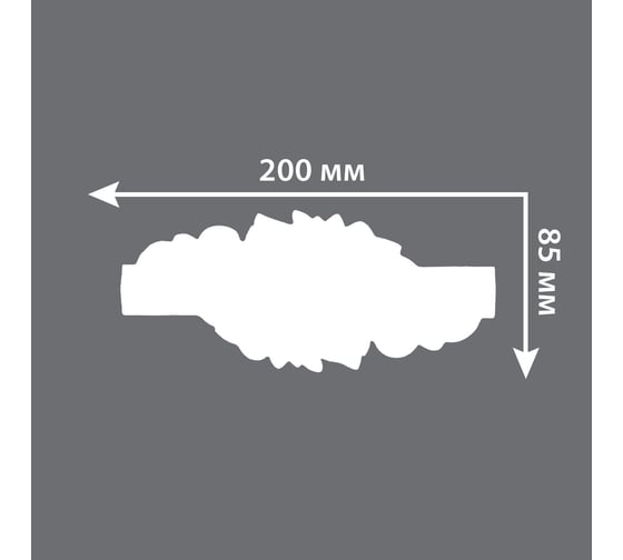 Декоративная вставка Decomaster 200x85x12 мм 97012-7