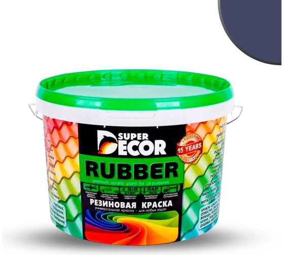 Резиновая краска SUPER DECOR №08 Норвежский дом, 3 кг 4630024700691 1