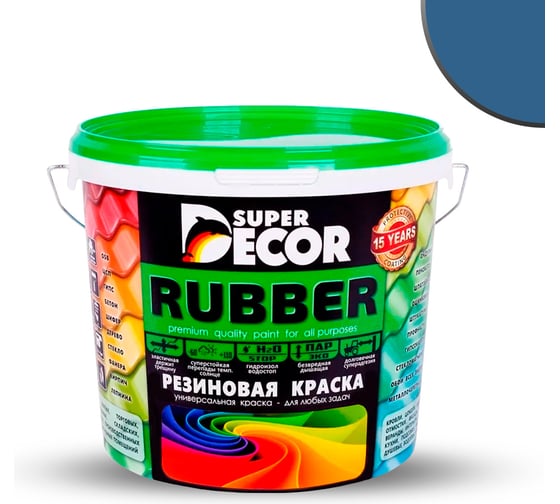 Резиновая краска SUPER DECOR №07 Балтика, 6 кг 4630024700639