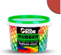 Резиновая краска SUPER DECOR №02 Черепица красная, 3 кг 4630024700219