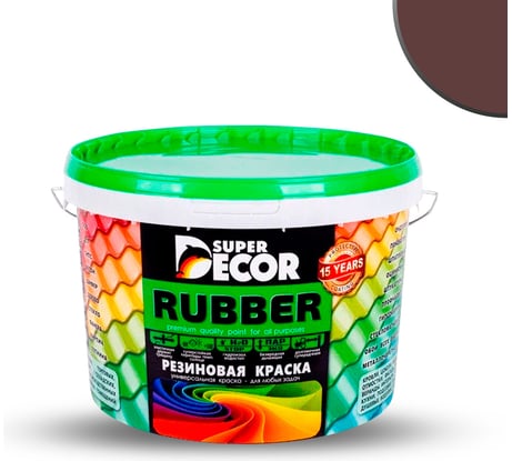 Резиновая краска SUPER DECOR №06 Арабика, 3 кг 4630024700530