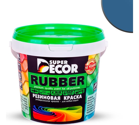 Резиновая краска SUPER DECOR №07 Балтика, 1 кг 4630024700592