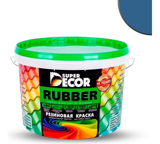 Резиновая краска SUPER DECOR №07 Балтика, 12 кг 4630024700653