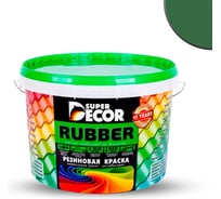 Резиновая краска SUPER DECOR №01 Ондулин зеленый, 3 кг 4630024700134