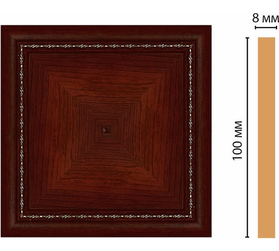 Цветная вставка Decomaster 100x100x8 мм 185-2-52