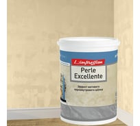 Декоративное покрытие L’impression Perle excellente 1 л, с эффектом матового перламутрового шелка, 42082 бежевый W6SJB1N413