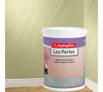Декоративное покрытие L’impression Les perles 2.5 л, с эффектом блестящего перламутрового шелка, цвет 41079 зеленый 4PSK3K1FXL