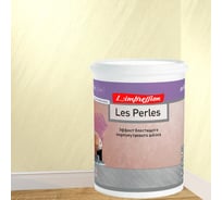 Декоративное покрытие L’impression Les perles 1 л, с эффектом блестящего перламутрового шелка, цвет 41081 бежевый 9BNTKVS4CY