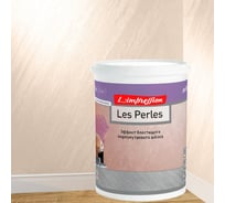 Декоративное покрытие L’impression Les perles 1 л, с эффектом блестящего перламутрового шелка, цвет 41074 розовый 2L6Q4H8W3A