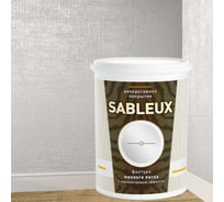 Декоративное покрытие L’impression Sableux 2.5 л, с фактурой мелкого плотного перламутрового песка цвет Светло серый 32111 GRY5HTYUFD