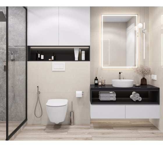 Керамогранит LAPARET french crema кремовый 60x60 см, полированный 1,44 кв.м, 4 шт. в упаковке х9999294547