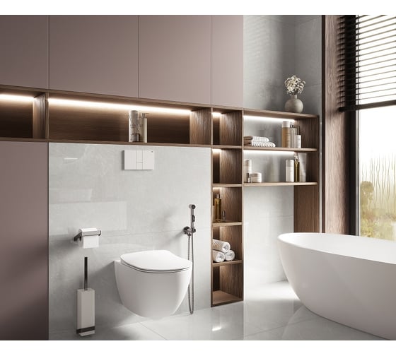 Керамогранит LAPARET french smoke светло-серый, 60x60 см, матовый, 1.44 кв.м, 4 шт. в упаковке х9999294640