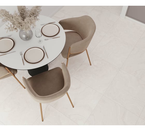 Керамогранит LAPARET funny crema бежевый, 60x60 см, матовый, 1.44 кв.м, 4 шт. в упаковке х9999290573