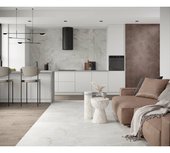 Керамогранит LAPARET gemini bianco 80x80 см, карвинг, 1.92 кв.м, 3 шт. в упаковке х9999286904