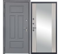 Дверь DIVA МХ-29 Зеркало 2050x960 мм Левая Ясень графит - Д15 Сандал белый УТ-00077838