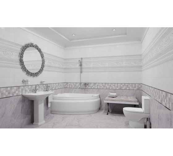 Керамогранит LAPARET Мармара серый, 40x40 см, 1.76 кв. м, 11 шт.  х9999225466