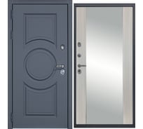 Дверь DIVA МХ-30 Зеркало 2050x860 мм, левая, Серый софт - Д15 Сандал белый УТ-00077304