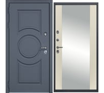 Дверь DIVA МХ-30 Зеркало 2050x960 мм, правая, Серый софт - Д15 Софт шампань УТ-00077315