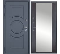 Дверь DIVA МХ-30 Зеркало 2050x960 мм, правая, Серый софт - Д15 Венге УТ-00077303