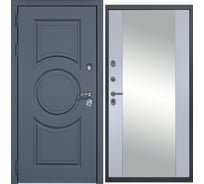 Дверь DIVA МХ-30 Зеркало 2050x960 мм, правая, Серый софт - Д15 Силк маус УТ-00077311