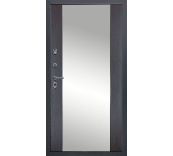 Дверь DIVA МХ-30 Зеркало 2050x960 мм, левая, Серый софт - Д15 Венге УТ-00077302