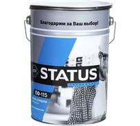 Краска атмосферостойкая Радугамалер STATUS ПФ-115 белая 10 кг 2000996555056