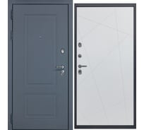 Дверь DIVA МХ-38 2050x860 мм, левая, Ясень графит - Д11 Белый софт УТ-00077217