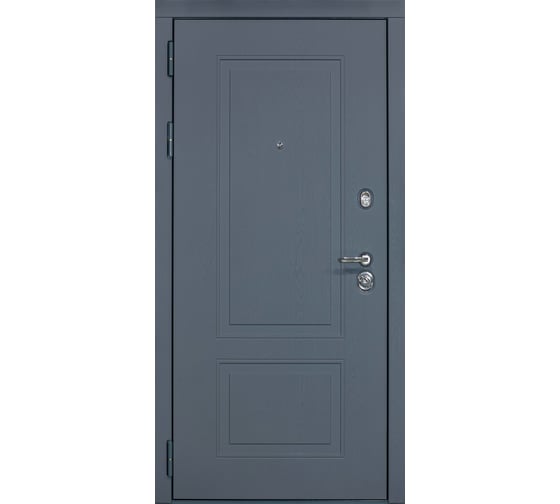 Дверь DIVA МХ-38 2050x860 мм, левая, Ясень графит - Д7 Белый софт УТ-00077249