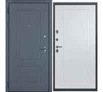 Дверь DIVA МХ-38 2050x860 мм, левая, Ясень графит - Н10 Белый софт УТ-00077263